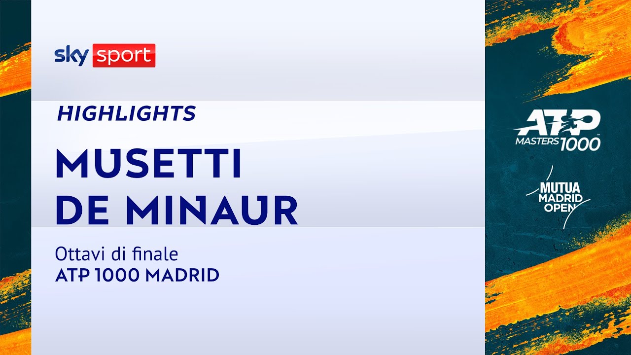 Musetti-De Minaur: gli highlights | ATP 1000 Madrid