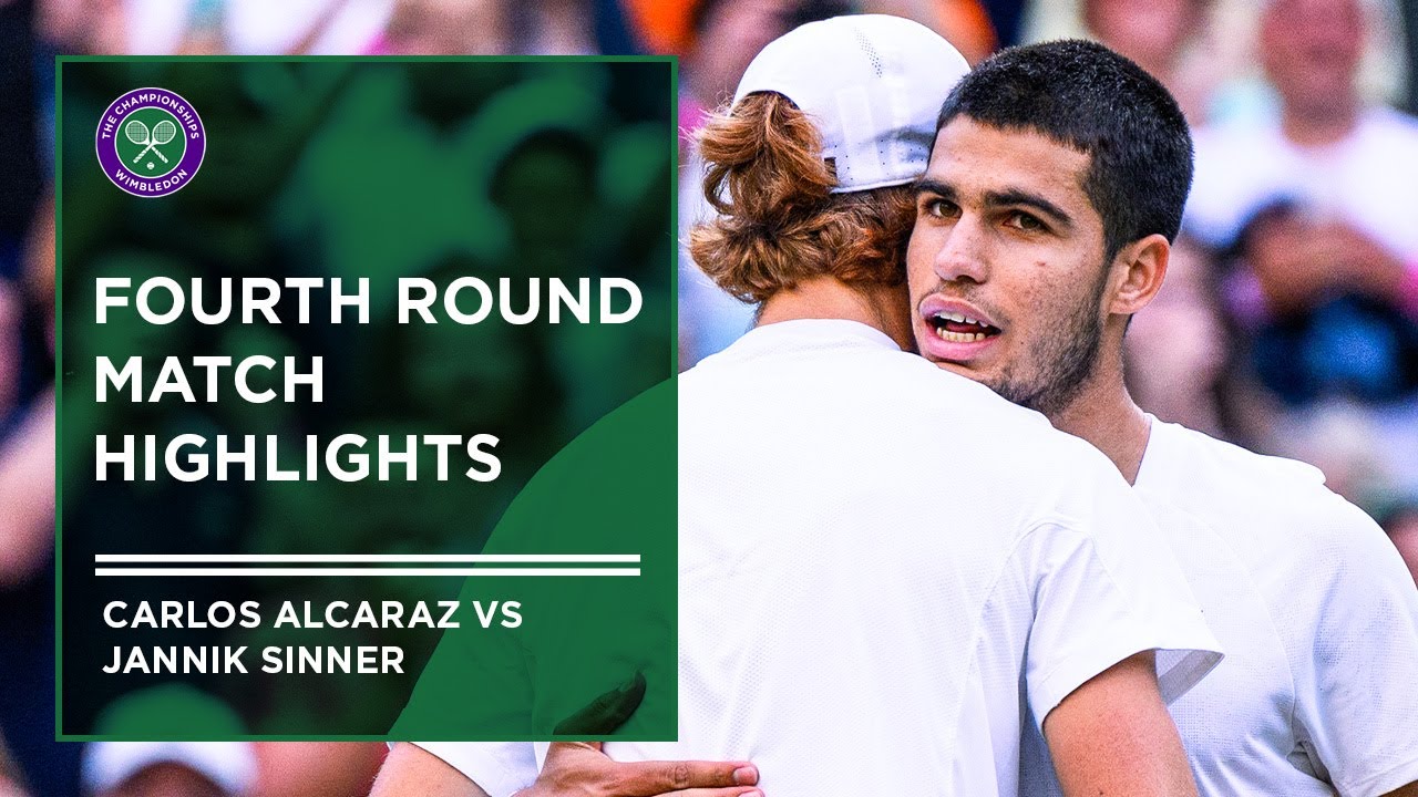 Jannik Sinner vs Carlos Alcaraz | Match Highlights | Wimbledon 2022