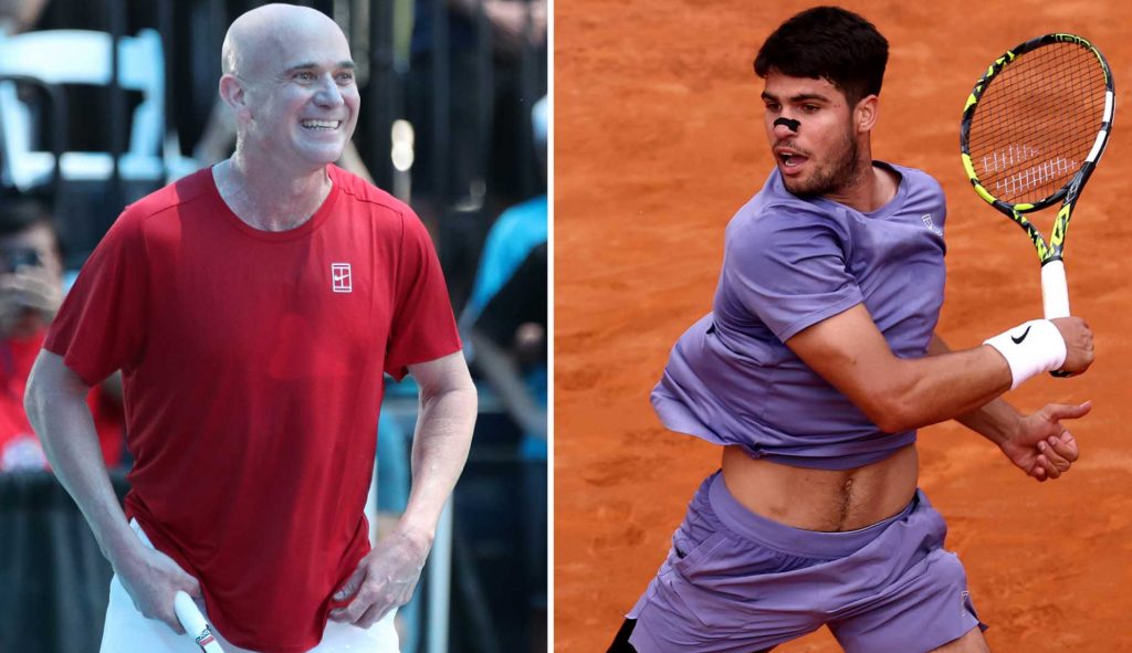Agassi e Alcaraz
