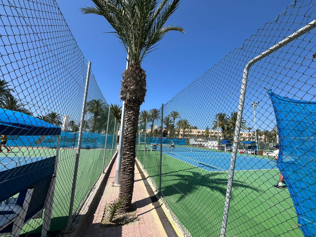 Una foto dal resort che ospita il torneo ITF di Monastir
