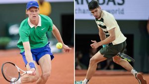 Jannik Sinner e Carlos Alcaraz Roland Garros 2025