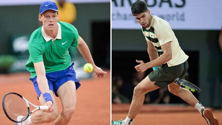 Jannik Sinner e Carlos Alcaraz Roland Garros 2025