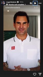 Federer in un video-messaggio