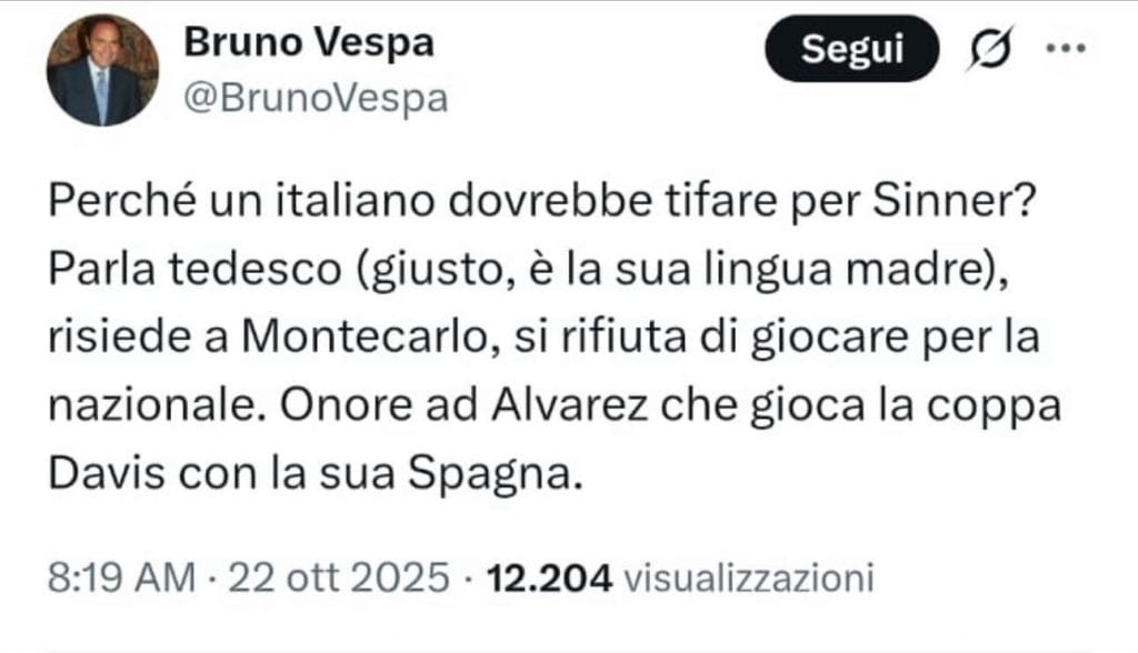 Bruno Vespa Sinner