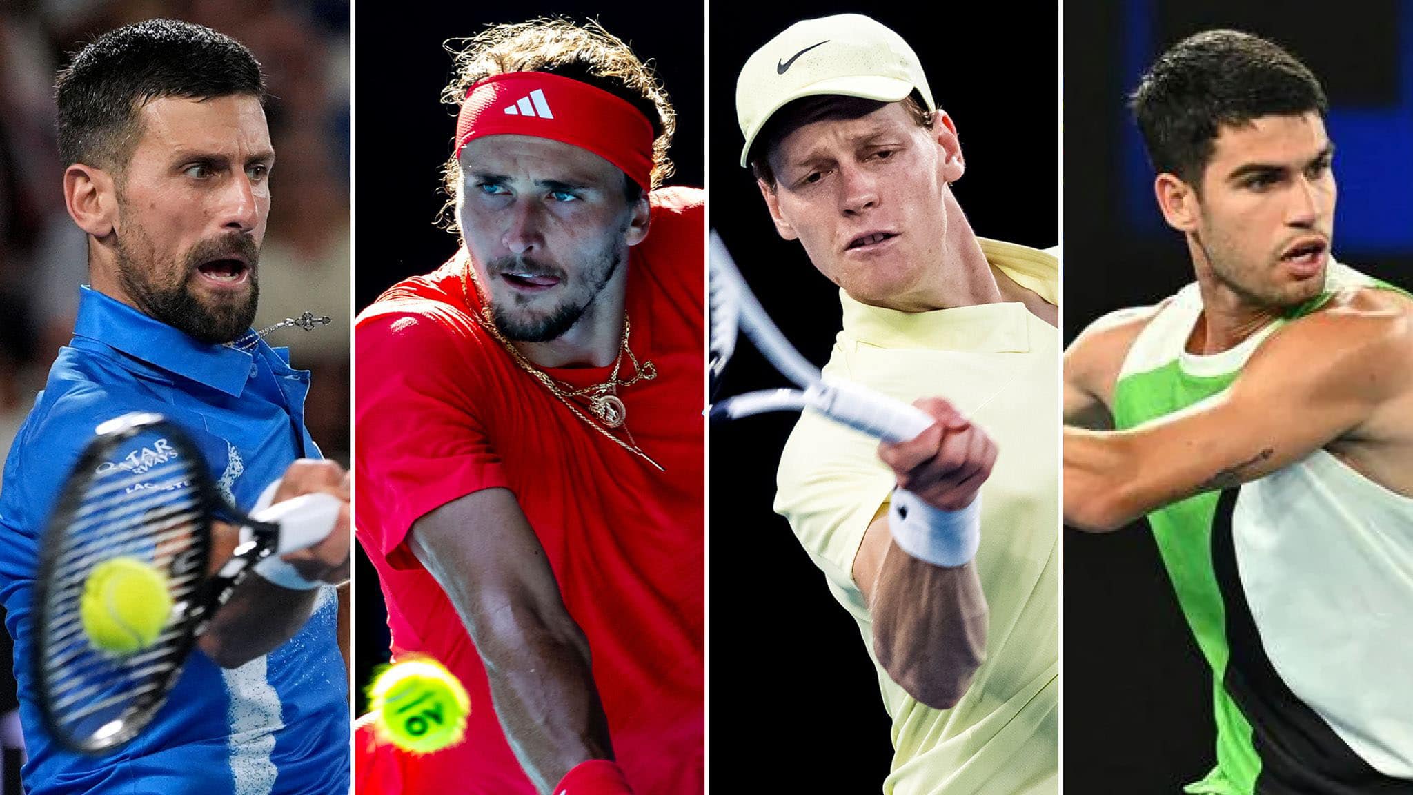 Australian Open, Djokovic e Zverev possono fermare Sinner e Alcaraz? Analisi delle semifinali maschili